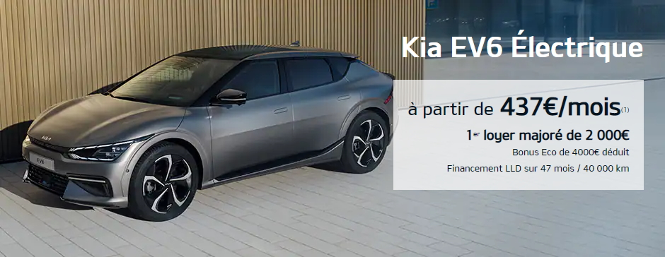 KIA EV6 offre leasing Business